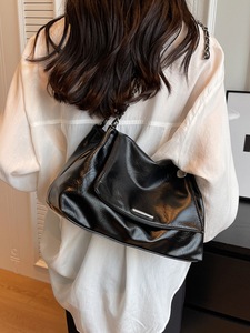 Bolsos de hombro de lujo para mujer, bolsos cruzados de gran capacidad, bolsos de mano de piel sintética con cadena, bolso diario para mujer - Product Image 2