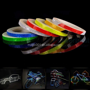 <span class=keywords><strong>Pegatina</strong></span> Reflectante para Ruedas de <span class=keywords><strong>Bicicleta</strong></span>, Scooter, Coche, Pegatinas Reflectantes para Neumáticos, Decoración Reflectante para Ruedas de Coche - Product Image 4