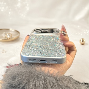 เคสโทรศัพท์หรูหราสำหรับ iPhone แบบ PC ประดับกลิตเตอร์กันกระแทกพร้อมสายคล้อง - Product Image 6