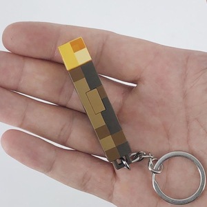 Mini lampe torche LED créative qui brille dans le noir, torche Minecrafting, porte-clés, cadeau d'anniversaire pour enfants - Product Image 5