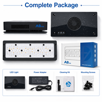 AIPAI NEW A8 III A8SE A8 Pro Lumière LED pour aquarium marin à spectre complet, contrôle par application WiFi, mode lumière de lune pour coraux SPS LPS