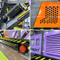 Broyeur mobile à chenilles diesel avec moteur à jantes en aluminium pour la déchiquetage de ferraille automobile