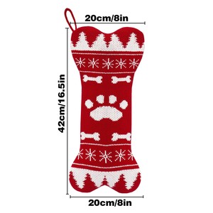 Wholesale 2026 Pet Striped Knitted Elastic Decorative <b>Socks</b> High-end Woolen <b>Socks</b> Christmas Tree Pendants Gifts for <b>Dog</b> - Product Image 4