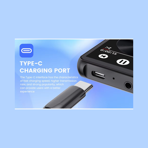 Lecteur MP3 de haute qualité avec écran tactile haute définition de 2,4 pouces, haut-parleur Bluetooth, son stéréo sans perte, radio, enregistreur FLAC WAV - Product Image 2