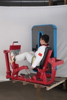Presse à jambes professionnelle pour la musculation des quadriceps, fessiers et ischio-jambiers – Équipement de fitness pour l'entraînement du bas du corps (y compris pour les enfants)