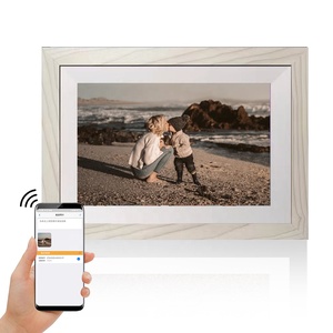 INSOVISION 10.1" 2GB 32GB IPS Touch Screen HD Digital Photo Frame with Video Playback Wi-Fi & MP3-Wooden Frame - Product Image 4