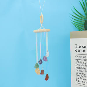 <span class=keywords><strong>Boho</strong></span> <span class=keywords><strong>Chic</strong></span> cristallo grezzo quarzo campanelli a vento appendiabiti per la <span class=keywords><strong>casa</strong></span> e giardino Sun Catcher fatto a mano per il tuo stile unico - Product Image 1