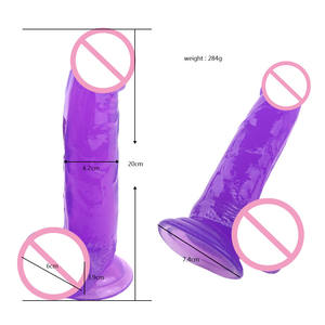 Dildo en TPE creux très doux de 7,9 pouces, imperméable, écologique, certifié CE, sensation réaliste, jouet pour adultes - Product Image 1