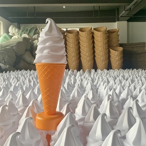 GREASOURCE Ice Cream Light Model Display Amusement Park Trucks Cart Desk 60cm 24inch Giant No <b>Lamp</b> Sculpture Fashion Shape - Product Image 5