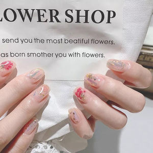 Nail Art 3D Plastique Décoration Fragments Cellophane Aurora Magique Couleur Verre Sticker TikTok Rouge Riding Book Internet Rouge Laser - Product Image 3