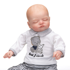 Muñecas Bebé <span class=keywords><strong>Reborn</strong></span> de Silicona de Cuerpo Completo de 19 Pulgadas (49 cm), Realistas, para Niños - Product Image 4