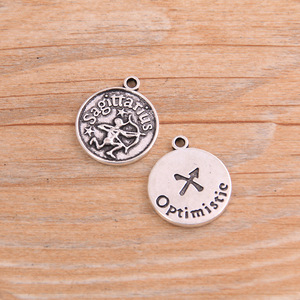 Ciondolo Personalizzato in Lega di Zinco con Segno Zodiacale Retrò, Produzione all'Ingrosso - Product Image 5