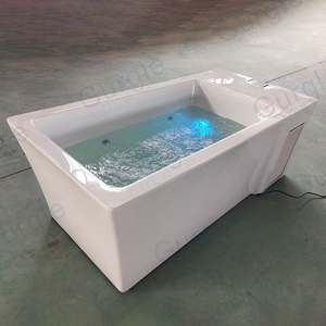 Baru dikembangkan Plunge air dingin terapi es mandi akrilik nol Set up semua dalam penggunaan komersial
