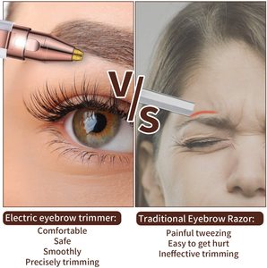 Tondeuse à sourcils électrique Rechargeable, épilation du <span class=keywords><strong>visage</strong></span>, épilation du nez, épilateur Portable étanche - Product Image 5