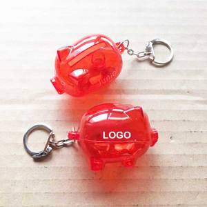 Promo Gift Piggy Coin Bank Adorable Pig Design Money Bank con llavero Préstamo Publicidad Regalo Clear Jar Change Box - Product Image 1