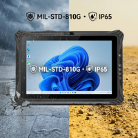 Tableta Industrial Resistente RT10L de 10.1 Pulgadas con Windows, Intel Core Ultra 5, 700nits, IP65, PC con RJ45, RS232, DB9, Escáner de Código de Barras, 4G