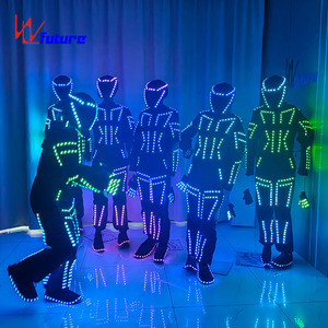 Costume LED Lumineux Super Time Warrior, Combinaison Unisexe pour Adulte, Idéal pour Halloween, Cosplay et Spectacles Scéniques - Product Image 5