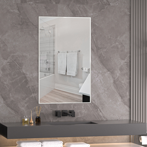 <span class=keywords><strong>Espejo</strong></span> de Baño sin Marco, <span class=keywords><strong>Espejo</strong></span> Plateado sin Cobre HD con Bordes Pulidos de Seguridad, <span class=keywords><strong>Espejo</strong></span> de Vanidad para Montar en la Pared - Product Image 1