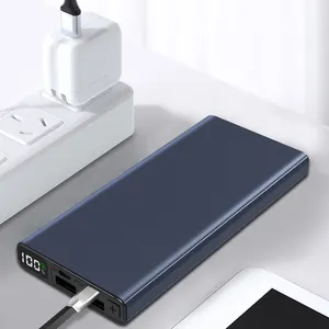 Çin tedarikçiler moda oem qc pd3.0 5v 9v ince Banco de energia lipo pil 10,000 mah güç bankası powerbank