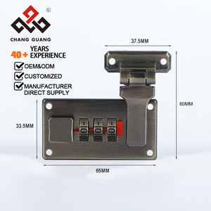 Bán Buôn Cổ Điển Kẽm Hợp Kim Mã Khóa Mật Khẩu Khóa Cho Vali Cặp Và Hộp Bằng Gỗ 3 Chữ Số Kết Hợp Khóa Nhỏ Khóa - Product Image 1