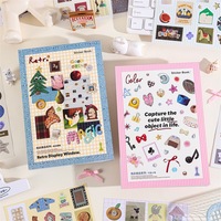50 Blatt Cartoon Bunte A5 Selbstklebende Matte Lackierte Aufkleber-Bücher Koreanische Ins Cut Film Journal DIY Werbe-Dekoration