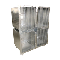Modularer Tierkäfig aus Edelstahl 304 für Hunde/Katzen / Edelstahl-Tierkäfig für Hunde