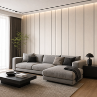 Panneau mural décoratif intérieur en PVC de haute qualité, moderne, imperméable et ignifuge, texture 3D, panneau emboîtable pour salle de bain et usage domestique