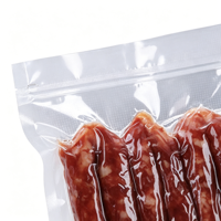 Sacs en plastique pour emballage alimentaire sous vide, imprimés sur mesure, qualité alimentaire, fermeture à 3 côtés, pochette transparente pour aliments congelés, emballage de viande