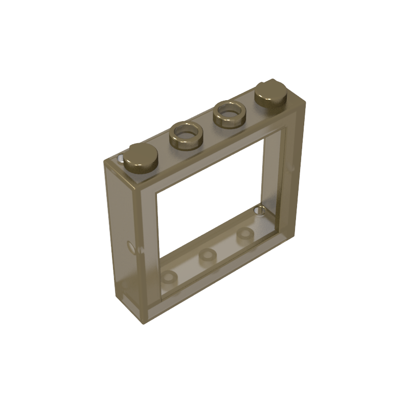 [Gobricks]GDS-2038 детали для строительных блоков окна 1x4x3 с отверстиями для затвора и сплошными штифтами на концах 6556 4033 152759