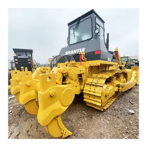 Bulldozer cingolato di montagna usato SD22 Shantui 220hp Dozer versione estesa usato Bulldozer cingolati