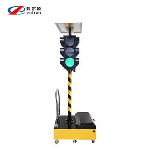 إشارة مرور LED رباعية الجوانب بثلاثة أضواء تعمل بالطاقة الشمسية ومقاومة للماء من النوع 200 - Product Image 2