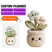 Jouet en peluche fleur de pêcher personnalisé CE EN71 ASTM avec rembourrage en coton et en coton PP pour la décoration de la pièce, design unique