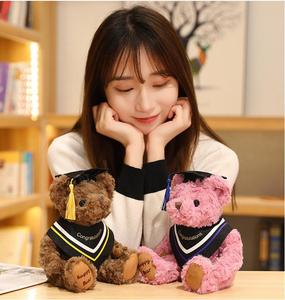 Hot Sale Custom <b>Teddy</b> <b>Bear</b> Stuffed Animal Toy Soft Cotton Cute Graduation Design Mesh School Birthday Stress Relief Promotion - Product Image 2
