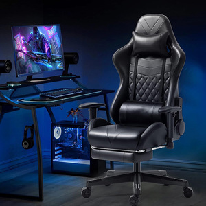 Gaming <b>Chair</b> Pu Leather Height Adjustable Reclining Office <b>Chair</b> For Home <b>Study</b> Dormitory Use 961 - Product Image 2