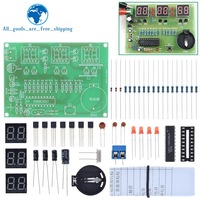TZT DIY Kits AT89C2051 Horloge Électronique Tube Numérique LED Suite Module Électronique Pièces et Composants DC 9V - 12V