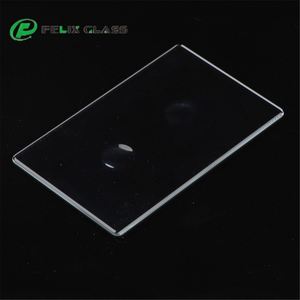 Verre tactile trempé poli 2.5D le plus vendu pour interrupteur mural intelligent, couvercle en verre pour éclairage tactile - Product Image 1