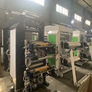Automatic Non Woven Flexo Flexographic 4 Color Bag Printing Machine Flexible Press Non Woven Flexo Printing Machine For Sale
