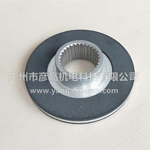Pastillas de freno para aerogeneradores Emco Lenze BFK458 12N, disco de fricción de rotor con manguito de eje de 25 mm para turbina eólica - Product Image 1