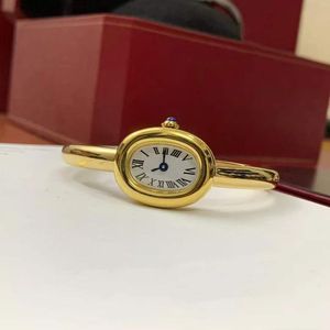<span class=keywords><strong>Orologio</strong></span> <span class=keywords><strong>da</strong></span> <span class=keywords><strong>Polso</strong></span> <span class=keywords><strong>Vintage</strong></span> <span class=keywords><strong>da</strong></span> Donna 24mm, Quadrante Ovale Liscio in Acciaio Inox con Numeri Romani, Alta Qualità - Product Image 2