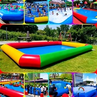 Grande piscine gonflable pour enfants, piscine gonflable commerciale pour parc aquatique, jeu de pêche, jeu de bulles, taille et couleur personnalisées