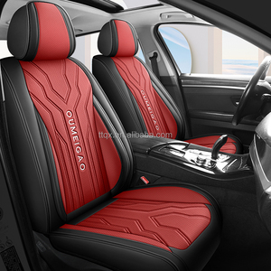 Fundas de Asiento de Coche de Cuero Nappa de Alta Calidad, Juego Completo Universal para 5 <span class=keywords><strong>Plazas</strong></span>, Compatibles con Citroën C6 C8 DS3 DS4 DS5 <span class=keywords><strong>DS7</strong></span> para Mejora del Interior - Product Image 1