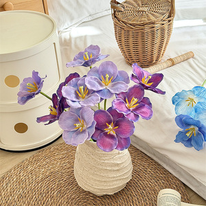 Yasunobu – fleurs de tulipes artificielles en soie, pétales doubles imprimés en 3D, pour décoration de mariage, de la maison, accessoires de photographie - Product Image 1