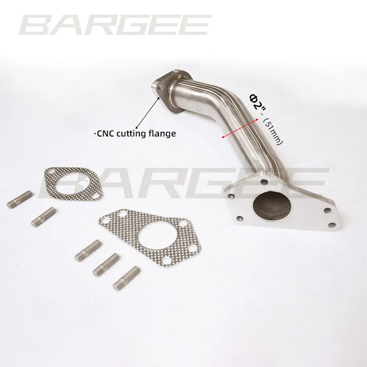 Bargee cell catted Turbo Big Tube Up-Pipe 2 "per Subaru WRX 2004-2019 STI 2.5T scarico inossidabile