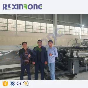 Xinrongplas automatic energy saving double wall corrugated pe pipe extrusion machine line
