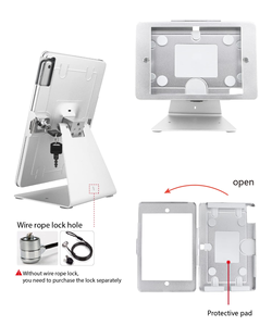 Universal Shape Tablet Holder Swivel 360 Degrees Adjustable Tablet Anti-theft Display <b>Stand</b> Locking <b>Stand</b> - Product Image 3