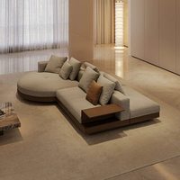 Canapé Rond Double Face Dos Contre Dos Minimaliste Style Italien Deux Places Nouvelle Arrivée 2026 Salon Villa Grand Appartement
