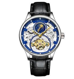 Tevise orologio automatico meccanico di lusso antico prospettiva vuoto signore orologi meccanici per gli uomini - Product Image 5