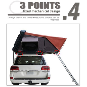 ODM Custom Fiberglass Hard Roof <b>Tents</b> 4-5 Person Large <b>Waterproof</b> Hard Hardtop Car Roof Top <b>Tent</b> - Product Image 2