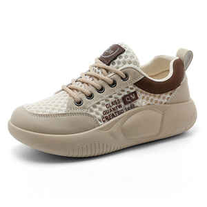 2026 New Women's Lace-up Sports <b>Shoes</b> Breathable Knitted Mesh Lightweight <b>Soft</b> Sole Anti-Slip Summer Autumn Fashion Trend - Product Image 5