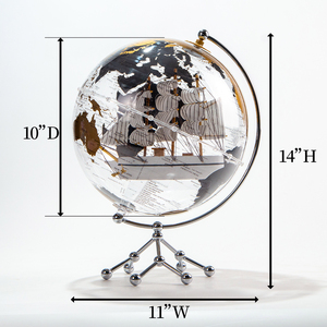Wellfun Geografía para niños Educación <span class=keywords><strong>Mundo</strong></span> Globo 10 pulgadas Tierra Globo Luz LED Constelación geográfica Globo - Product Image 2